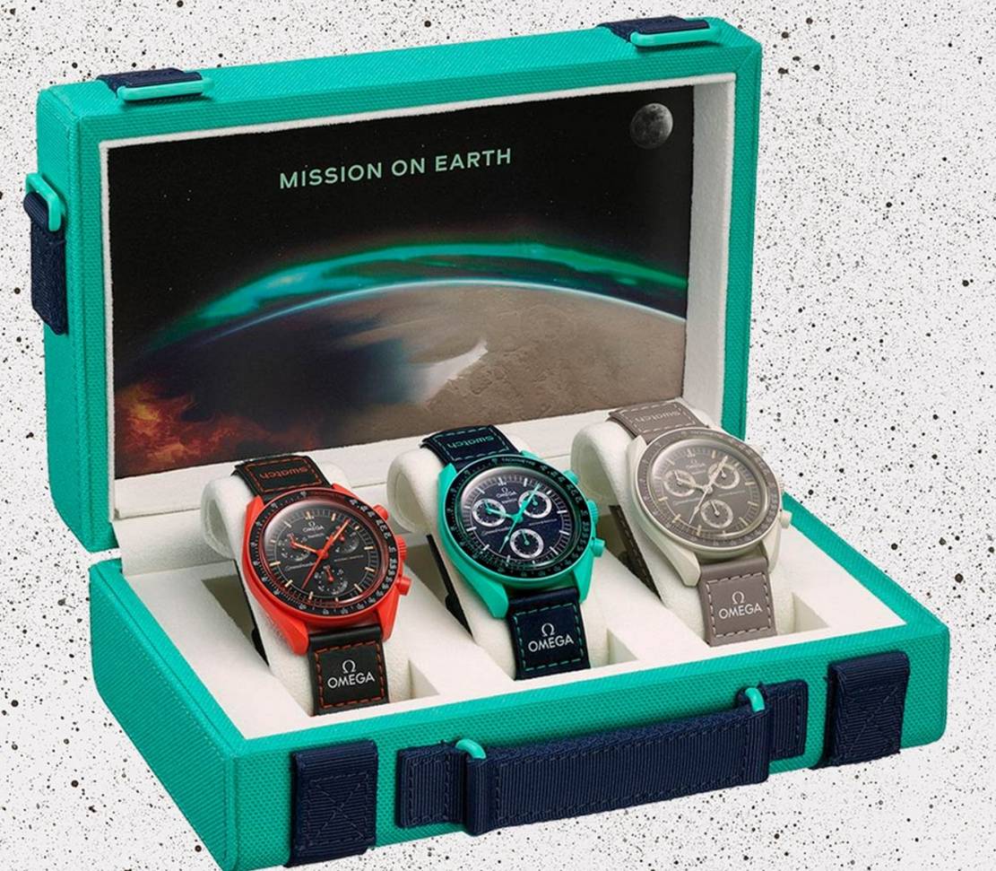 Conjunto de Colecionador MoonSwatch Mission on Earth - Coleção Completa