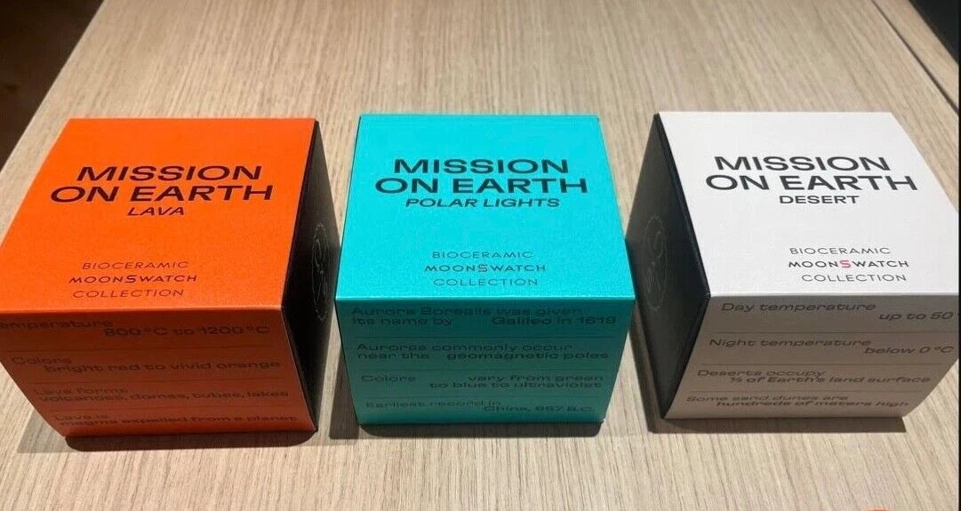 Conjunto de Colecionador MoonSwatch Mission on Earth - Coleção Completa